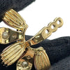 Secondhand Gucci Gold Plated Resin and Rhinestones Interlocking G Single Push Back Earring
