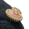 Secondhand Gucci Gold Plated Resin and Rhinestones Interlocking G Single Push Back Earring
