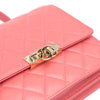 Chanel Quilted Caviar Golden Class Wallet On Chain Secondhand