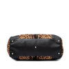Gucci Large Pony Hair Leopard Print Bamboo Shopper Tote Secondhand