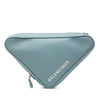 Balenciaga Medium Leather Triangle Clutch Secondhand