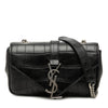 Saint Laurent Baby Croc Embossed Calfskin Classic Monogram Chain Bag Secondhand