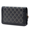 Chanel Quilted Lambskin Double Stitch Boy Wallet On Chain Secondhand