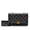 Chanel Quilted Lambskin Double Stitch Boy Wallet On Chain Secondhand