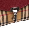Burberry Small Leather and House Check Canvas Derby Macken Crossbody Secondhand