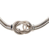 Chanel CC Brass Double Snake Chain Knot Necklace Secondhand