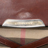 Burberry Leather and House Check Canvas Bridle Abbott Crossbody Secondhand