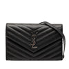 Saint Laurent Grain De Poudre Cassandre Envelope Chain Wallet Secondhand