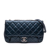 Chanel Medium Quilted Glazed Calfskin Coco Pleats Flap Secondhand