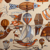Hermès Les Folies du Ciel Silk Handkerchief Secondhand