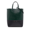 Celine Small Bicolor Grained Calfskin Vertical Cabas Tote Secondhand