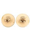Chanel CC Gold Plated Strass Clip On Earrings Secondhand