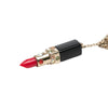Chanel CC Gold Plated Strass Resin Lipstick Pendant Necklace Secondhand