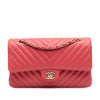 Chanel Medium Classic Chevron Lambskin Double Flap Secondhand