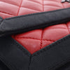 Chanel Medium CC Bicolor Quilted Lambskin Grosgrain Single Flap Secondhand