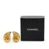 Chanel Gold Plated CC Paisley Clip On Earrings Secondhand