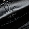 Secondhand Chanel Small Classic Chevron Patent So Black Double Flap