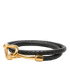 Hermès Gold Plated and Swift Jumbo Hook Double Tour Bracelet Secondhand