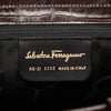 Ferragamo Croc Embossed Leather Vara Bow Handbag Secondhand