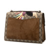 Secondhand Gucci Medium GG Supreme Embroidered Bird and Flowers Dionysus Shoulder Bag