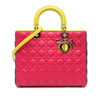 Dior Large Tricolor Lambskin Cannage Lady Dior Secondhand