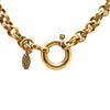 Chanel Gold Plated CC Tornado Pendant Necklace Secondhand