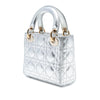 Dior Mini Metallic Crinkled Calfskin Cannage Lady Dior Secondhand