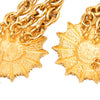 Chanel CC Gold Plated Sun Medallion Triple Chain Belt Secondhand