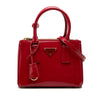 Prada Mini Patent Galleria Double Zip Satchel Secondhand