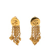 Secondhand Chanel CC Gold Plated Dangling Clip On Earrings