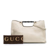 Gucci Medium Calfskin Bamboo Daily Shopper Satchel Secondhand