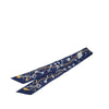 Hermès Les Cles a Pois Silk Twilly Scarf Secondhand
