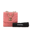 Chanel Mini Chevron Lambskin Trendy CC Chain Wallet Secondhand