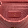 Chanel Mini Chevron Lambskin Trendy CC Chain Wallet Secondhand