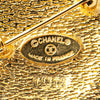 Secondhand Chanel Gold Plated CC Horsetop Brooch
