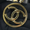 Chanel CC Chevron Caviar Vanity Case with Chain Secondhand