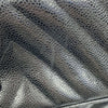 Chanel CC Chevron Caviar Vanity Case with Chain Secondhand