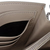 Burberry Croc Embossed Metallic Calfskin Hannah Wallet On Chain Secondhand
