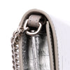 Burberry Croc Embossed Metallic Calfskin Hannah Wallet On Chain Secondhand