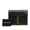 Saint Laurent Grain De Poudre Monogram Cassandra Chain Wallet Secondhand