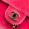 Chanel Mini Quilted Velvet Pearl Crush Single Flap Secondhand