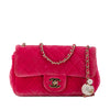 Chanel Mini Quilted Velvet Pearl Crush Single Flap Secondhand