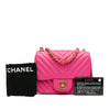 Chanel Mini Square Classic Chevron Lambskin Single Flap Secondhand