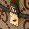 Gucci Small Jumbo GG Canvas Web Ophidia Top Handle Flap Secondhand