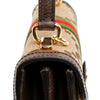 Gucci Small Jumbo GG Canvas Web Ophidia Top Handle Flap Secondhand