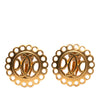Hermès Gold Plated Bijouterie Fantaisie Clip On Earrings Secondhand
