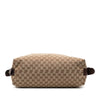 Secondhand Gucci Large GG Canvas Bamboo Bar Tote