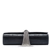 Saint Laurent Small Croc Embossed Leather Monogram Kate Tassel Crossbody Secondhand