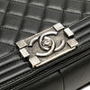 Chanel Old Medium Quilted Lambskin Boy Flap Secondhand