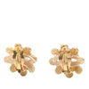 Chanel CC Gold Plated Flower Clip On Earrings Secondhand